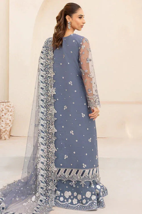 Farasha | Lu Zella Premium Formals 25 | Dusky Shadow - Aqsa Fabrics