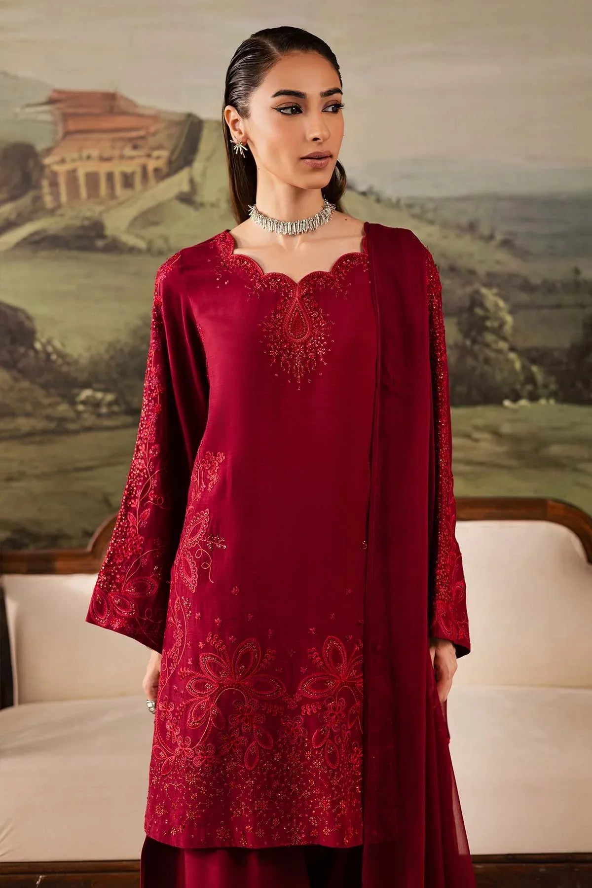 Nureh | Shades of Winter | NP-675 - Aqsa Fabrics