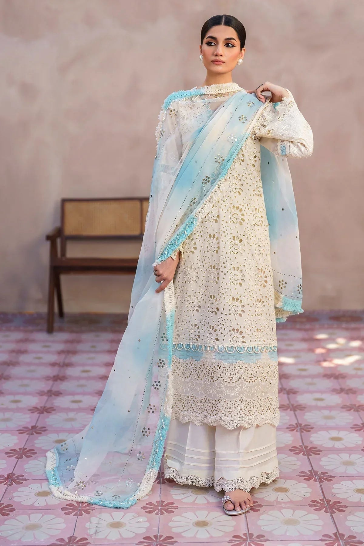 Nureh | Bazaar Lawn | NS-140 - Aqsa Fabrics