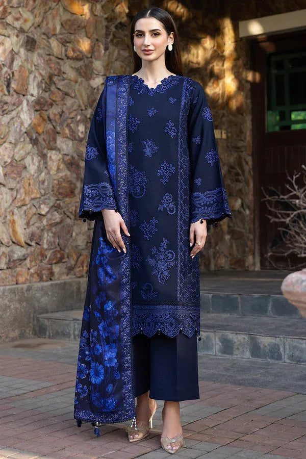 Farasha | Eminence Khaddar 25 | Bluebell - Aqsa Fabrics