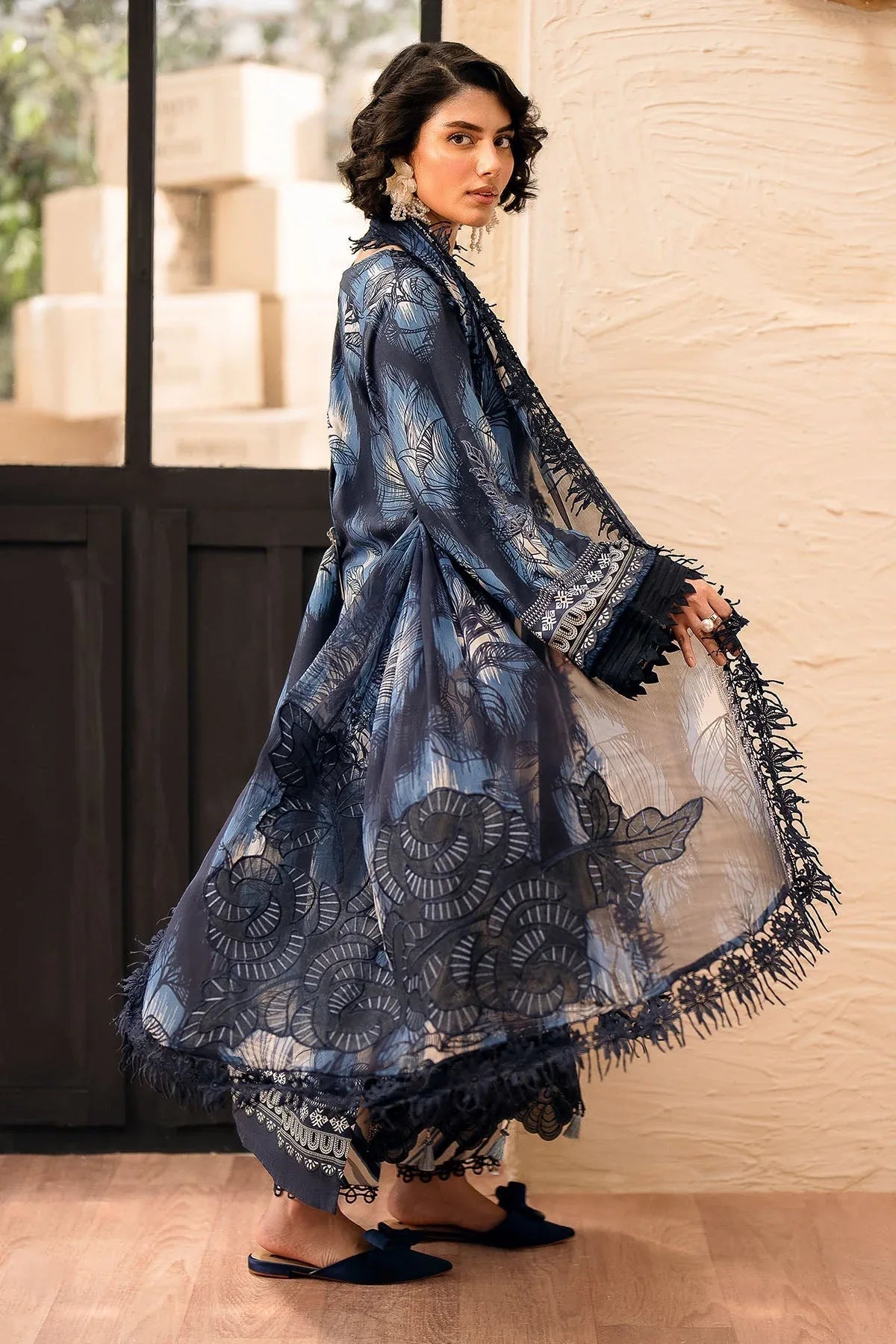 Nureh | Glam Girl Lawn | GL-21 - Aqsa Fabrics