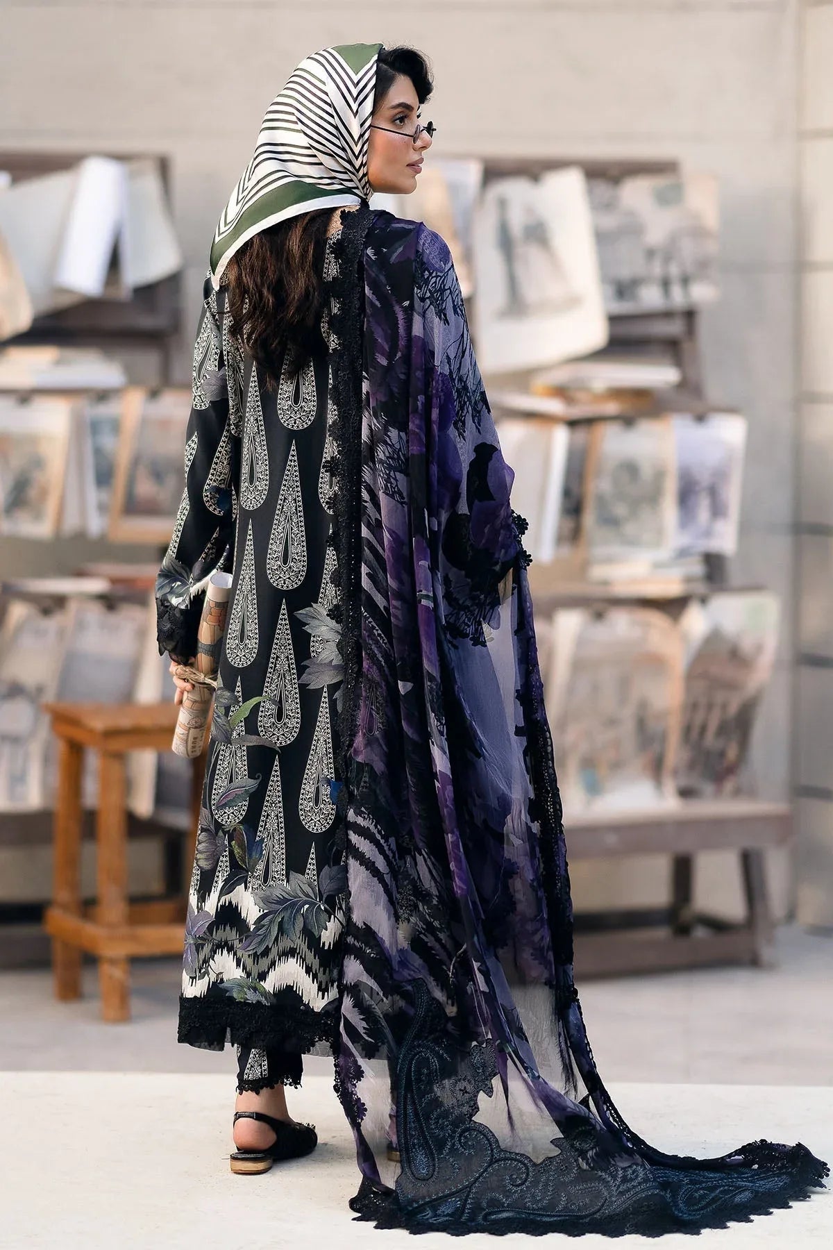 Nureh | Glam Girl Lawn | GL-19 - Aqsa Fabrics
