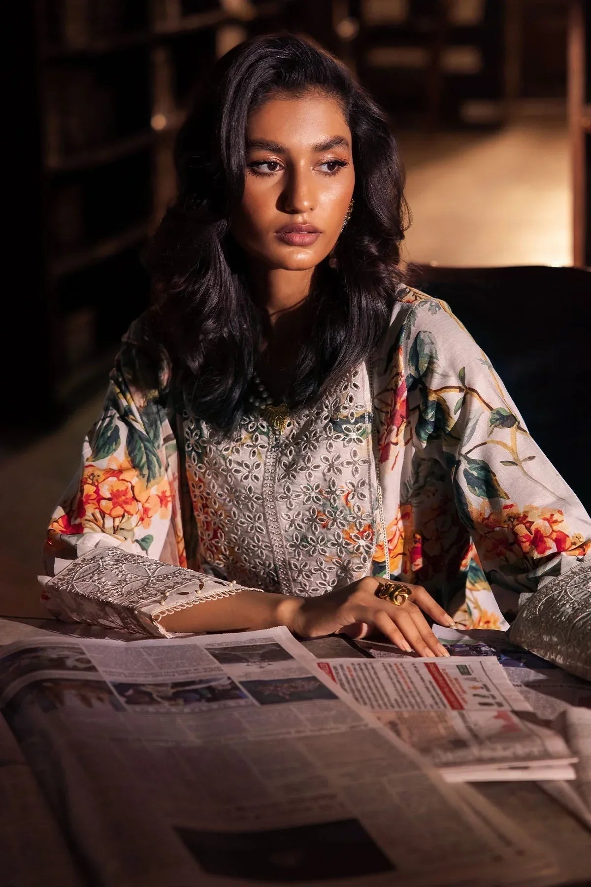 Nureh | Glam Girl Lawn | GL-13 - Aqsa Fabrics