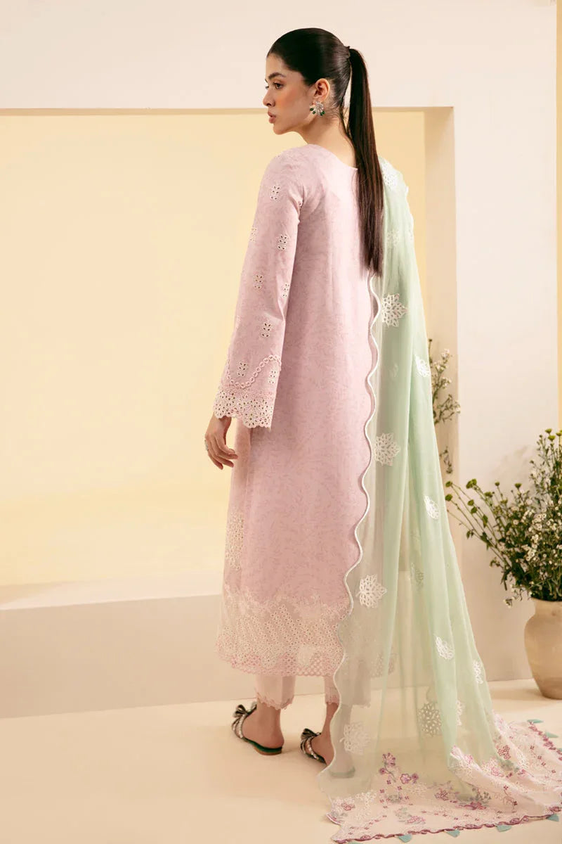 Qalamkar | Qlinekari Luxury Lawn | SQ-02 ASEMA - Aqsa Fabrics