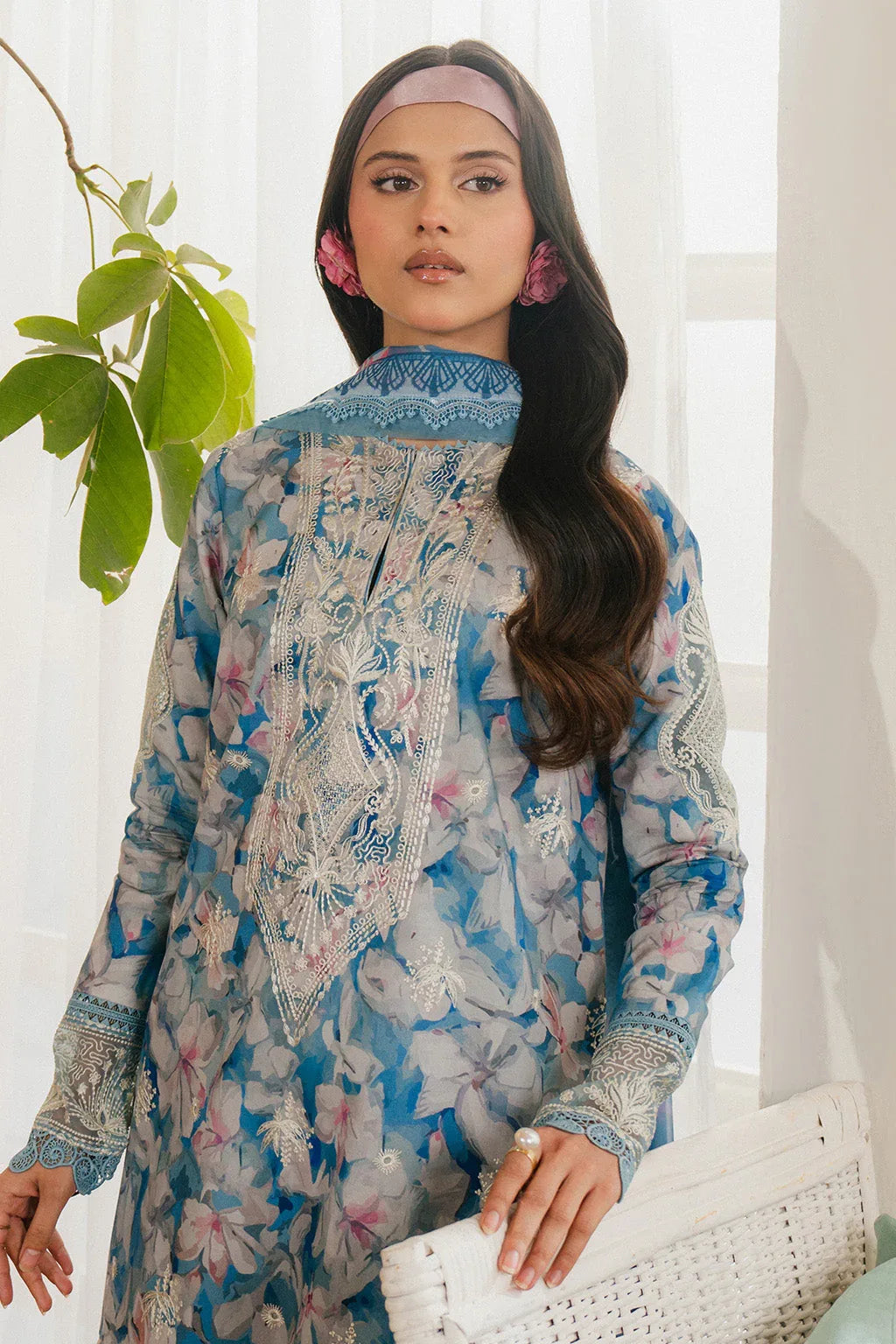 Ayzel | Armelia Printed Lawn 25 | Scilla - Aqsa Fabrics