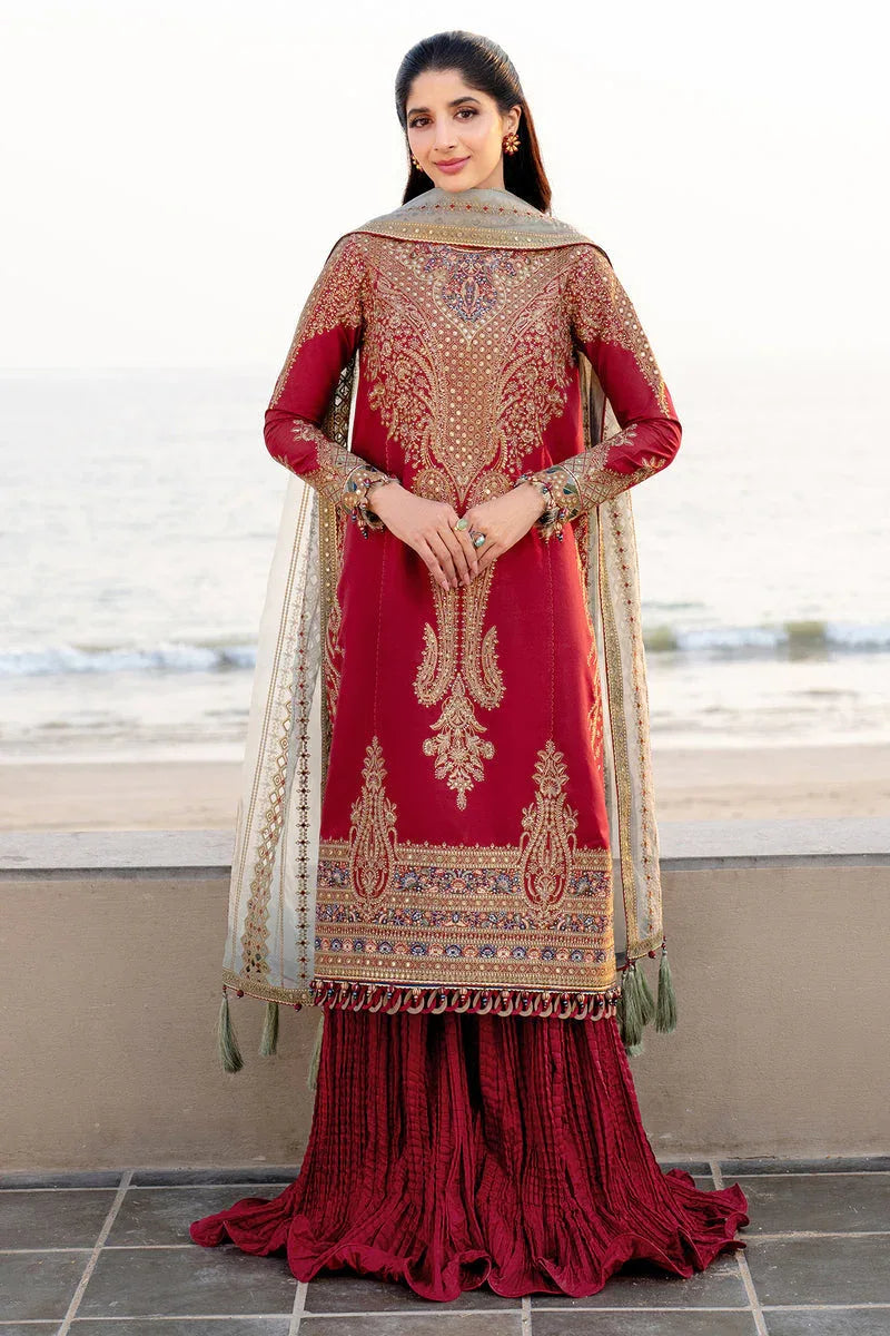 Jazmin | Shahkaar Luxury Lawn 25 | SL25-D5 - Aqsa Fabrics