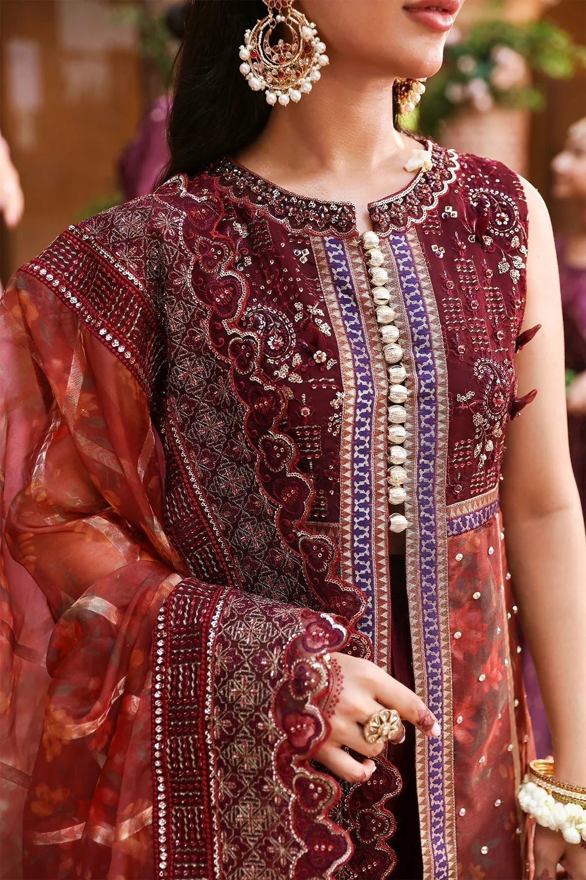 Nureh | Jhoomro Wedding Formals | NL-71 GEHNA - Aqsa Fabrics