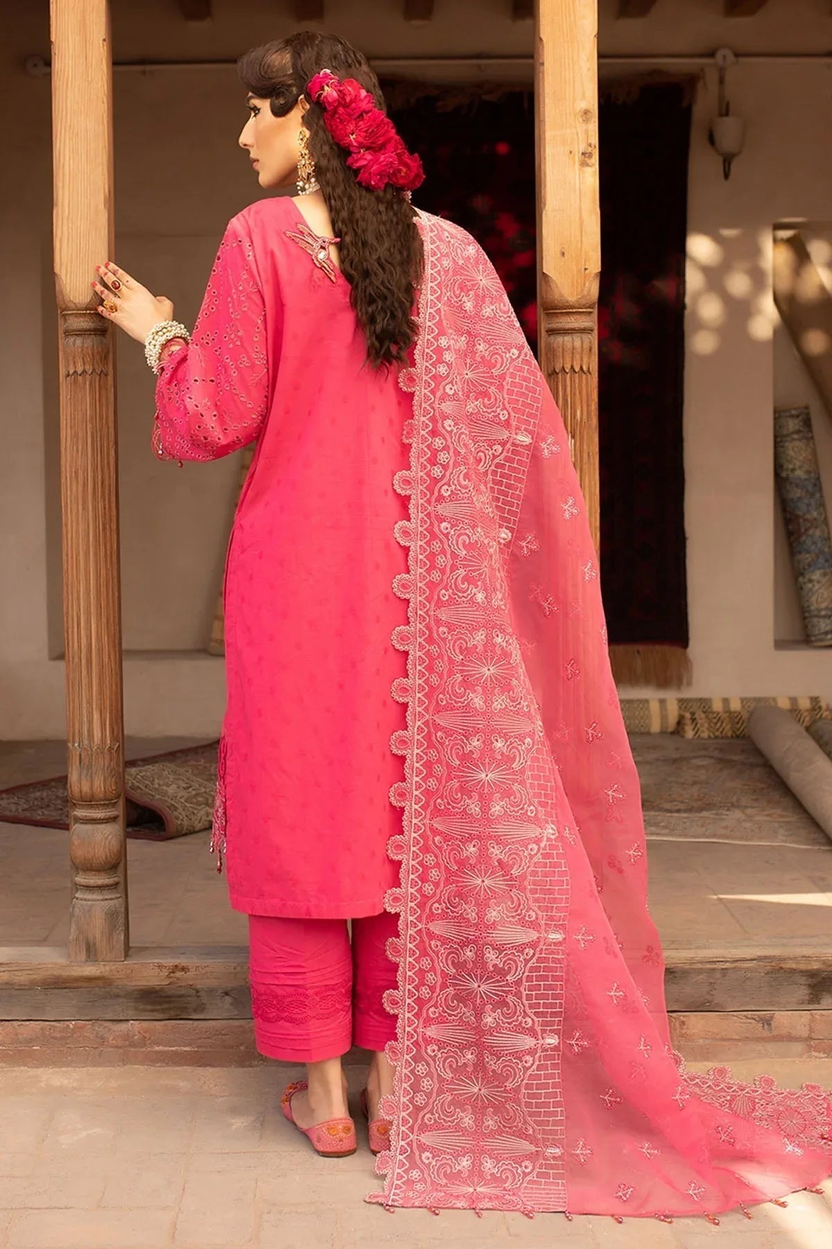 Nureh | Lawn Jacquard | NS-73 - Aqsa Fabrics