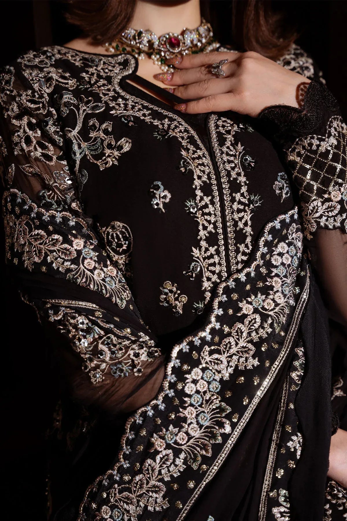 Nureh | Elaya Formals | NEL-89 - Aqsa Fabrics