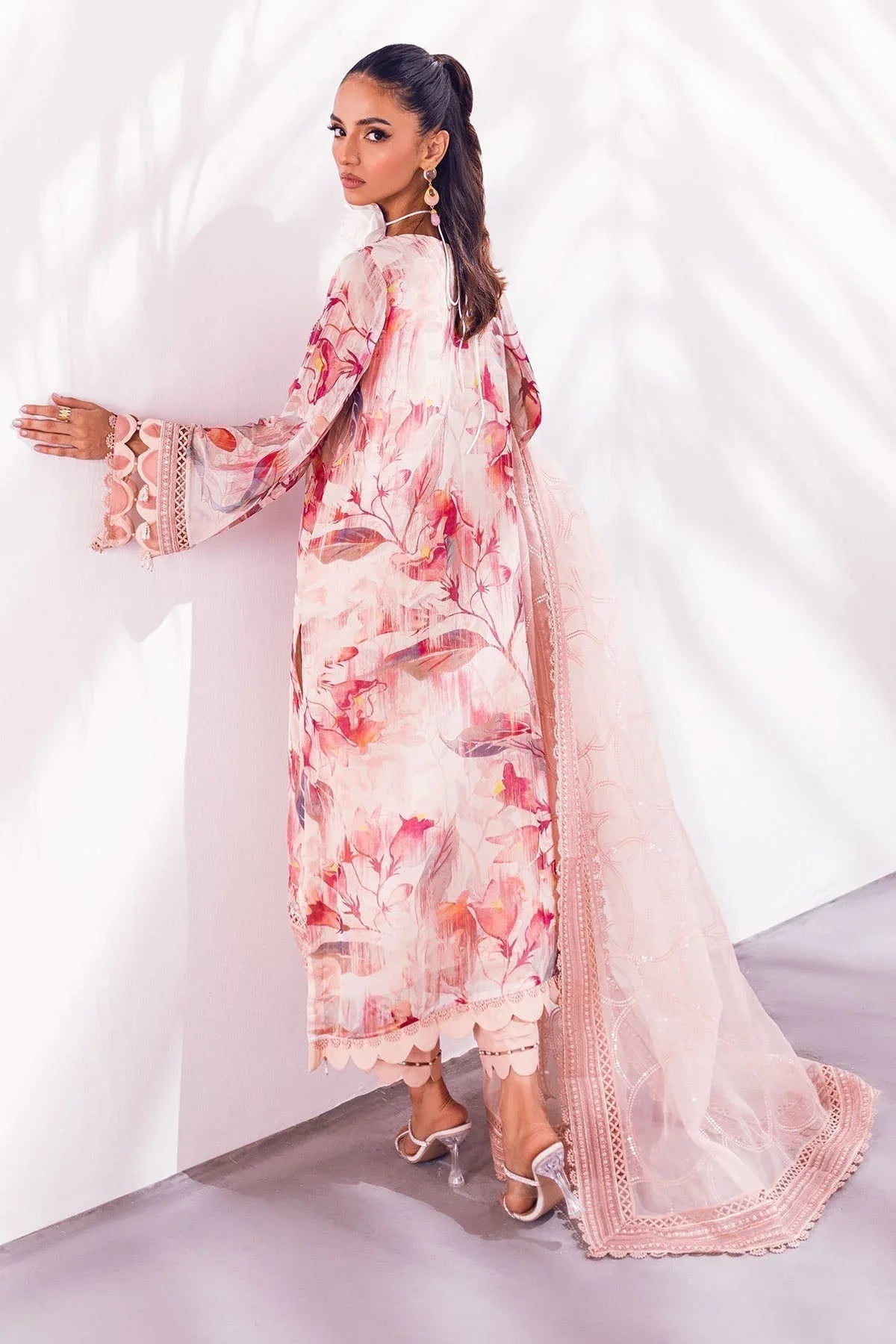 Nureh | Ballerina Formals | OAK MIST - Aqsa Fabrics