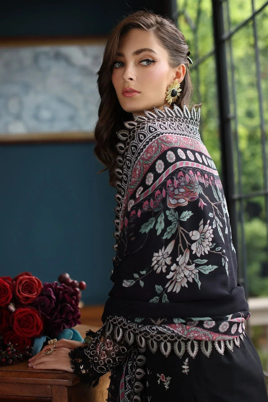 Nureh | Maya Lawn | NS-153 - Aqsa Fabrics