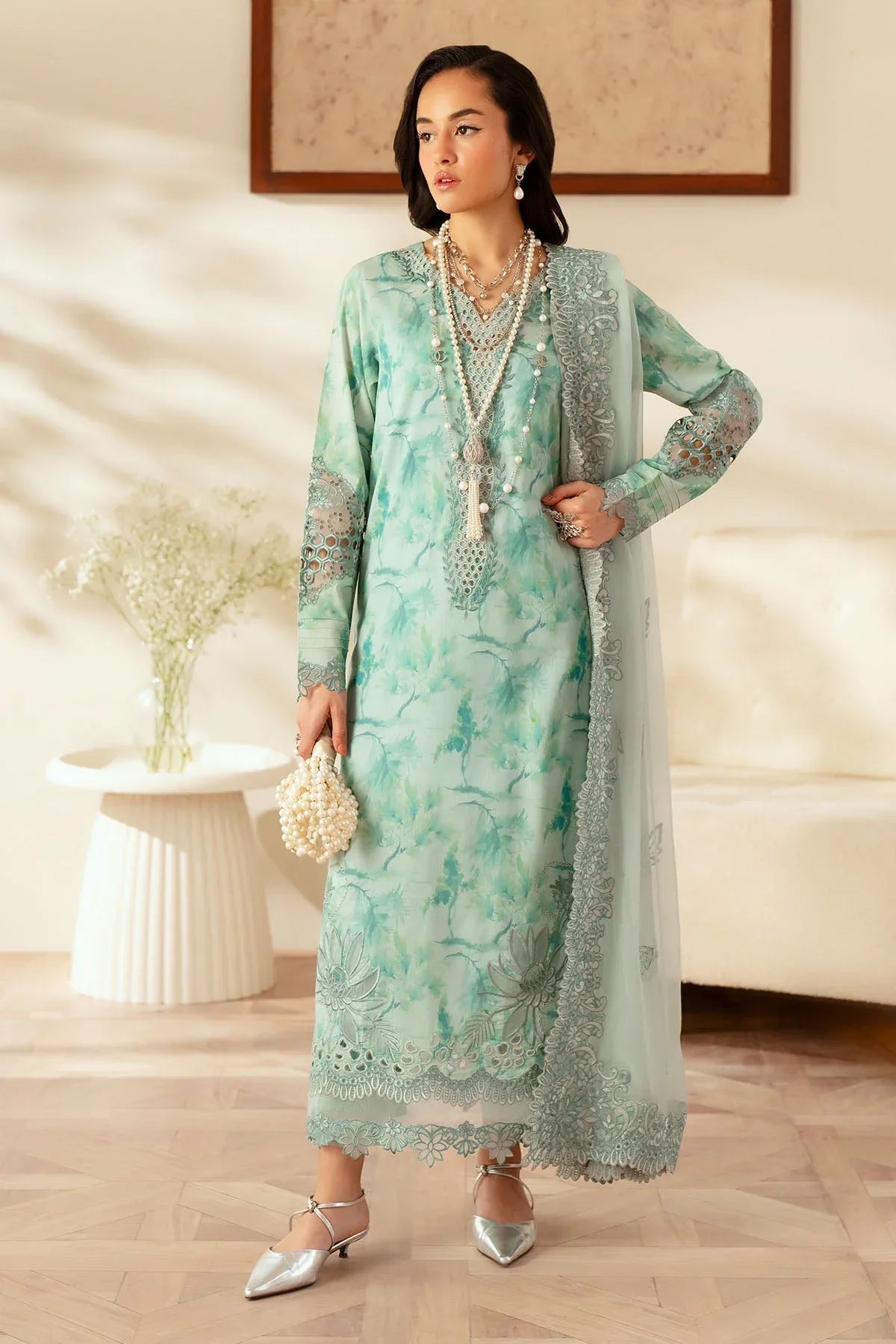 Nureh | Feya Eid Lawn | FE-03 - Aqsa Fabrics