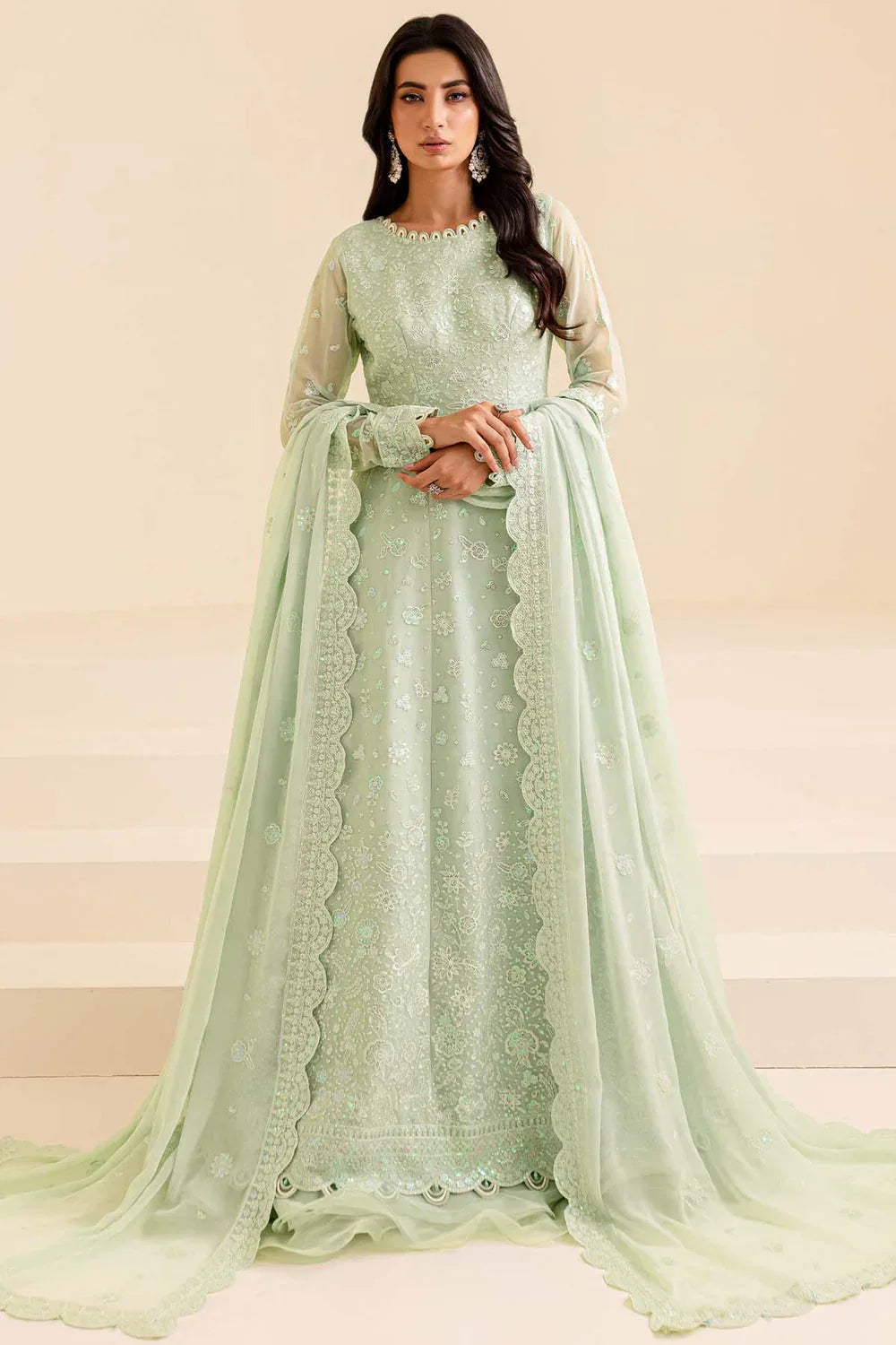 Farasha | Lumiere Formals | Aqua Dream - Aqsa Fabrics