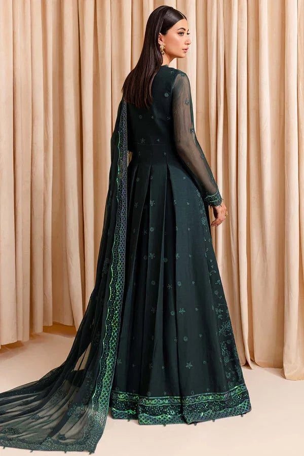 Farasha | Lumiere Formals | ENCHANTED SAGE - Aqsa Fabrics