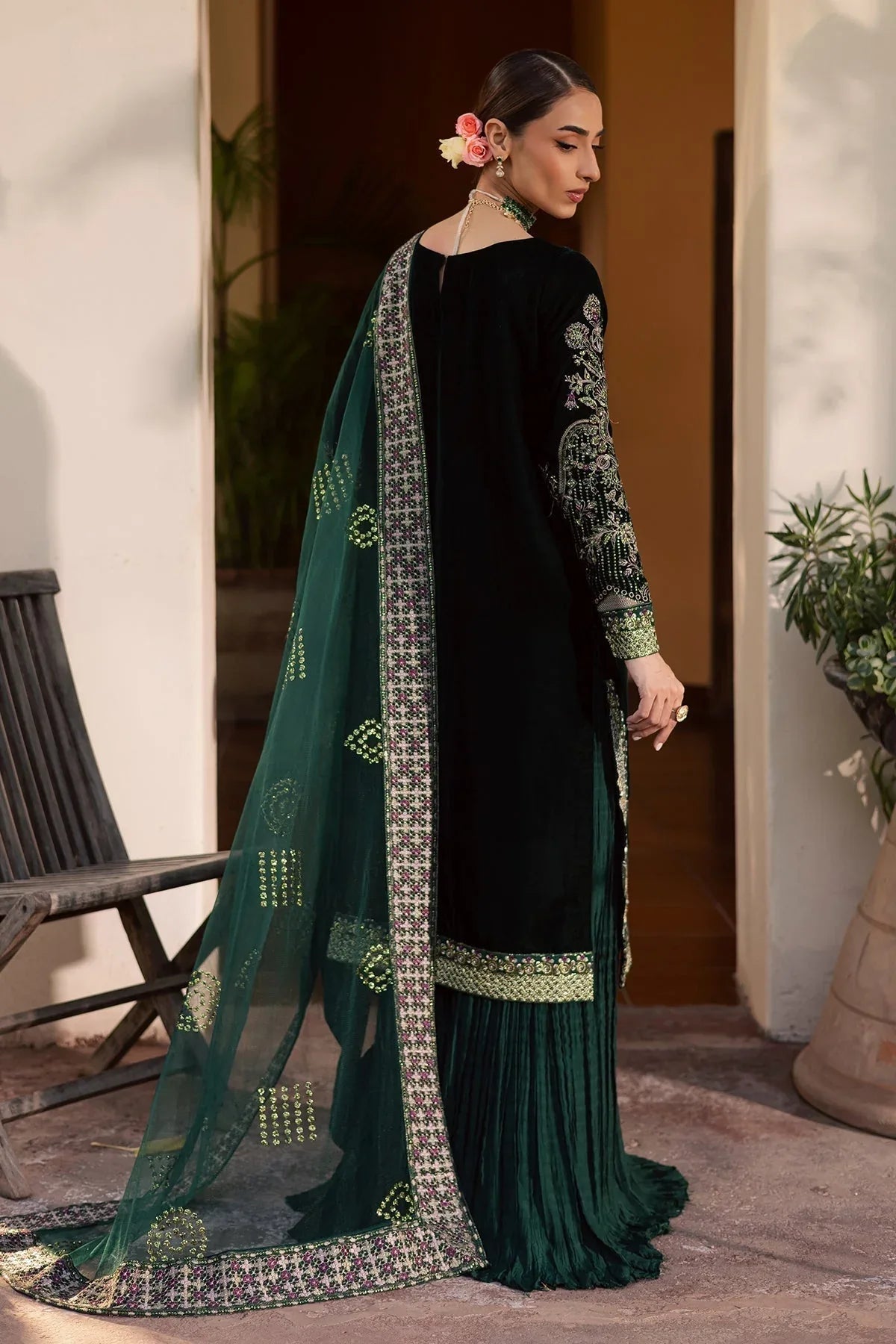 Nureh | Maya Velvet | NW-115 - Aqsa Fabrics