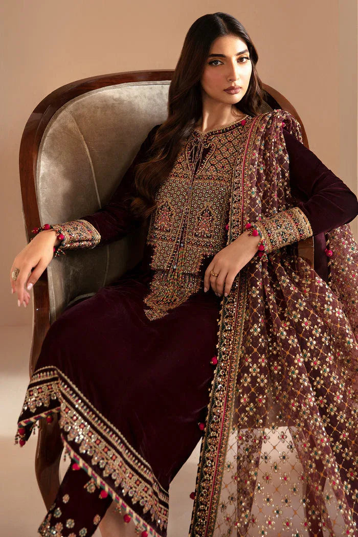 Jazmin | Velvet Edit 24 | VF-2022 - Aqsa Fabrics