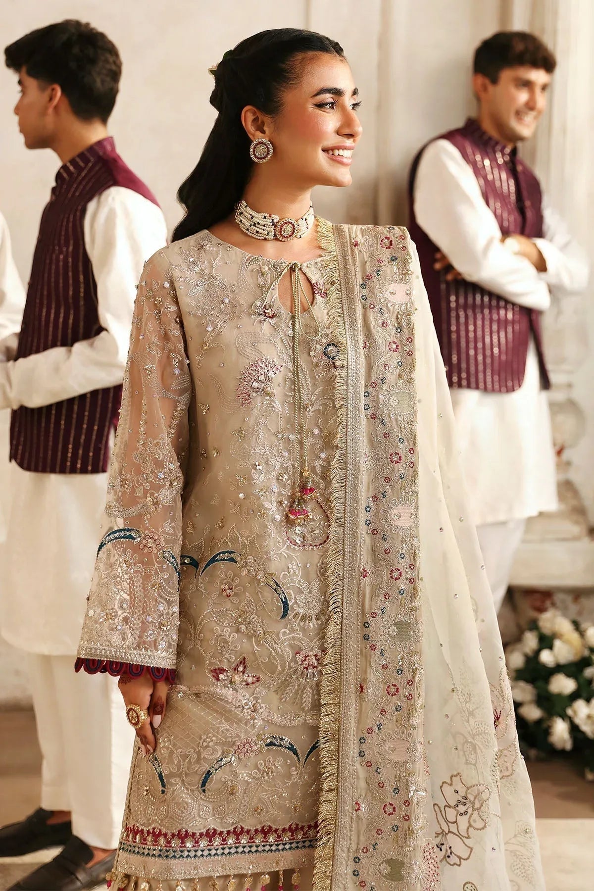 Nureh | Jhoomro Wedding Formals | NL-72 CHANDNI - Aqsa Fabrics