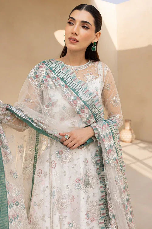 Farasha | Lu Zella Premium Formals 25 | Moonlight Mist - Aqsa Fabrics