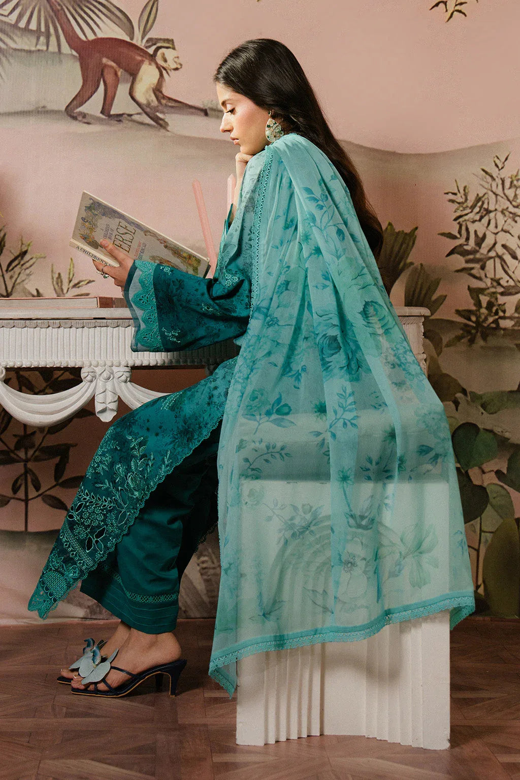 Ayzel | Armelia Printed Lawn 25 | Esmera - Aqsa Fabrics