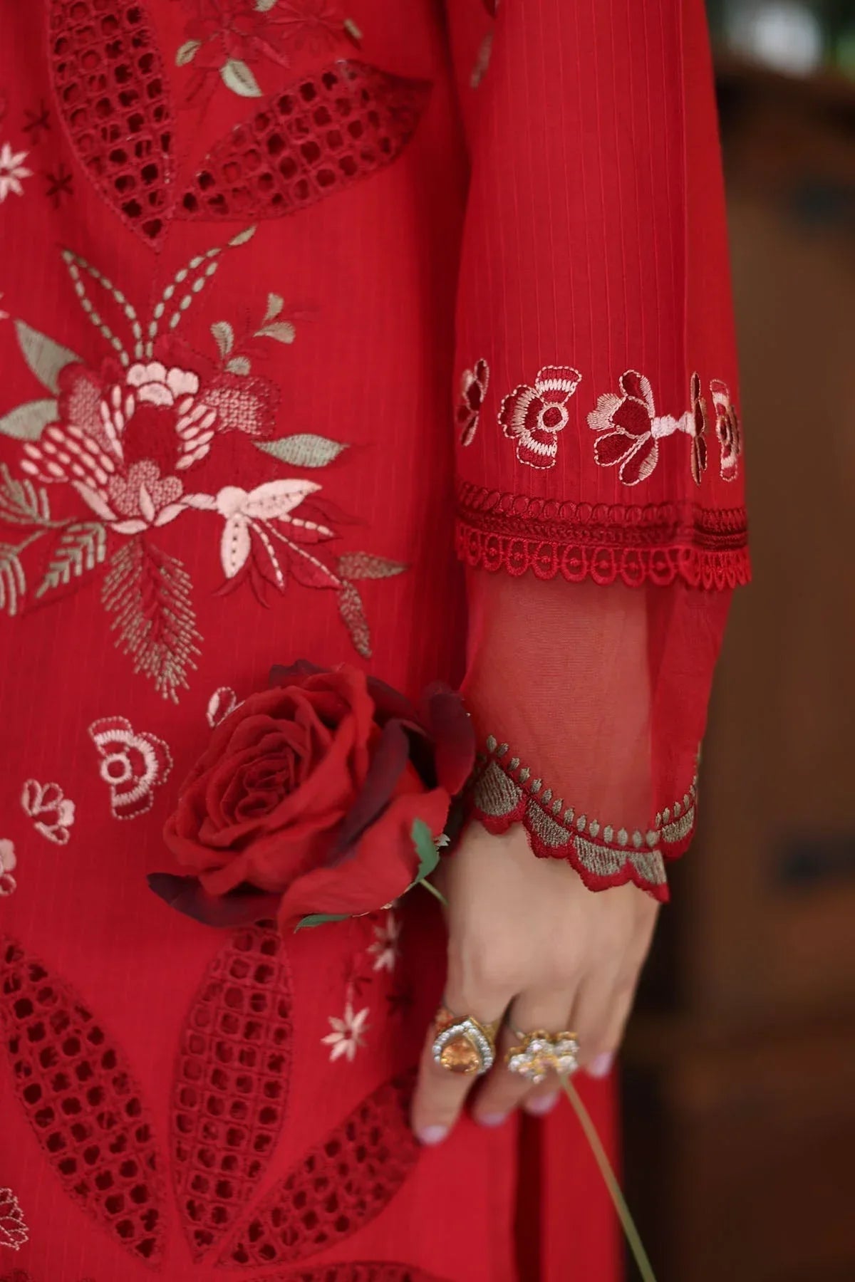 Nureh | Maya Lawn | NS-157 - Aqsa Fabrics