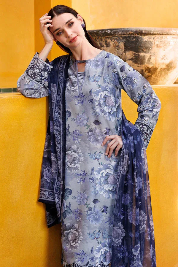 Farasha | Printed Essentials | Serene Haze - Aqsa Fabrics