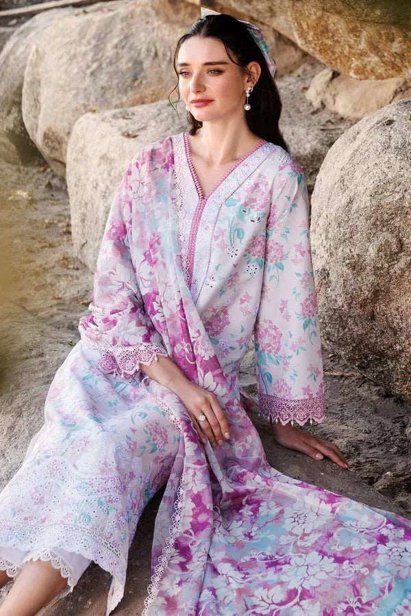 Farasha | Printed Essentials | Blossom Mist - Aqsa Fabrics