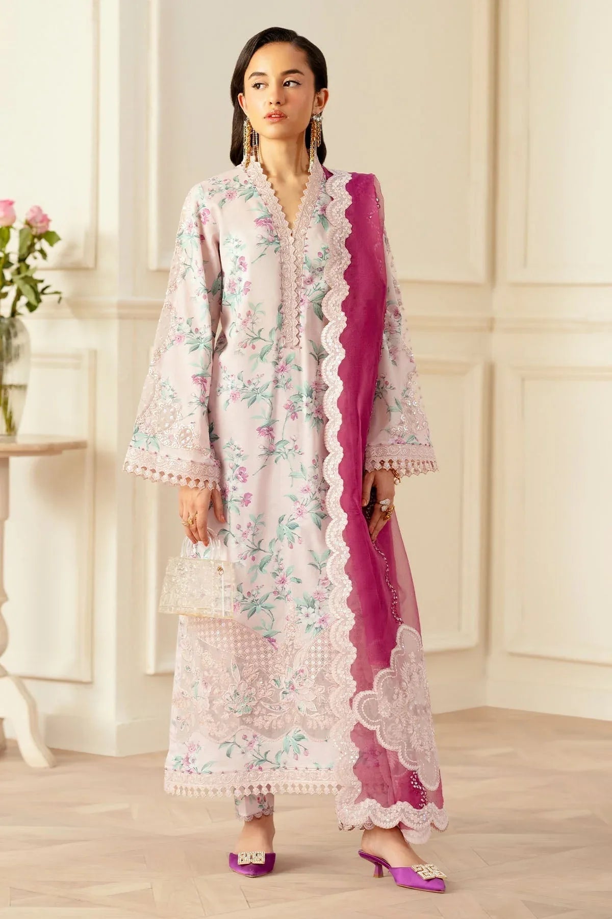 Nureh | Feya Eid Lawn | FE-01 - Aqsa Fabrics
