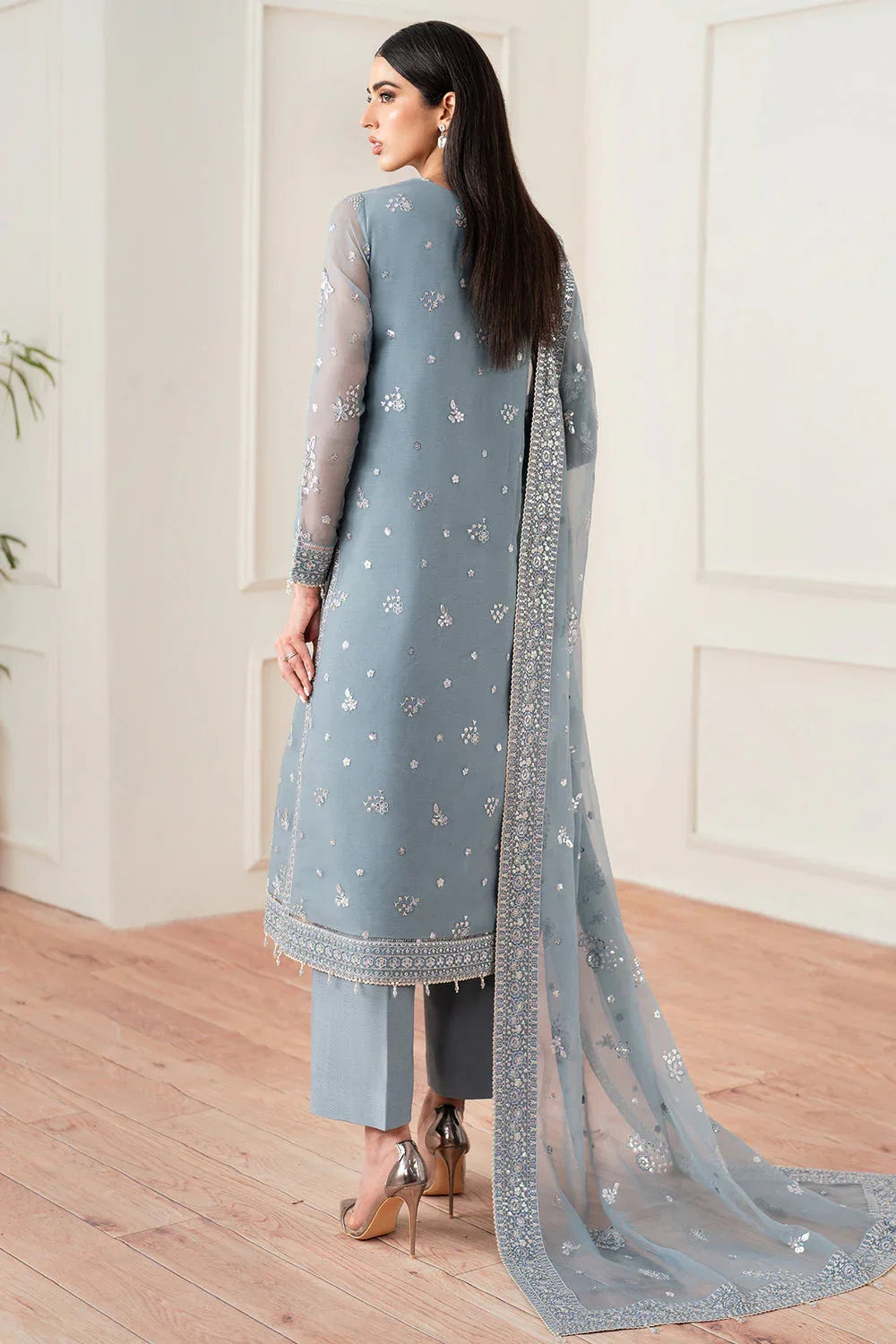 Farasha | Essence Formals 25 | Aqua Bliss - Aqsa Fabrics