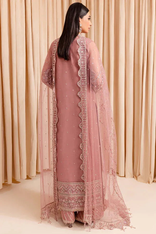 Farasha | Lumiere Formals | PASTEL PEACH - Aqsa Fabrics