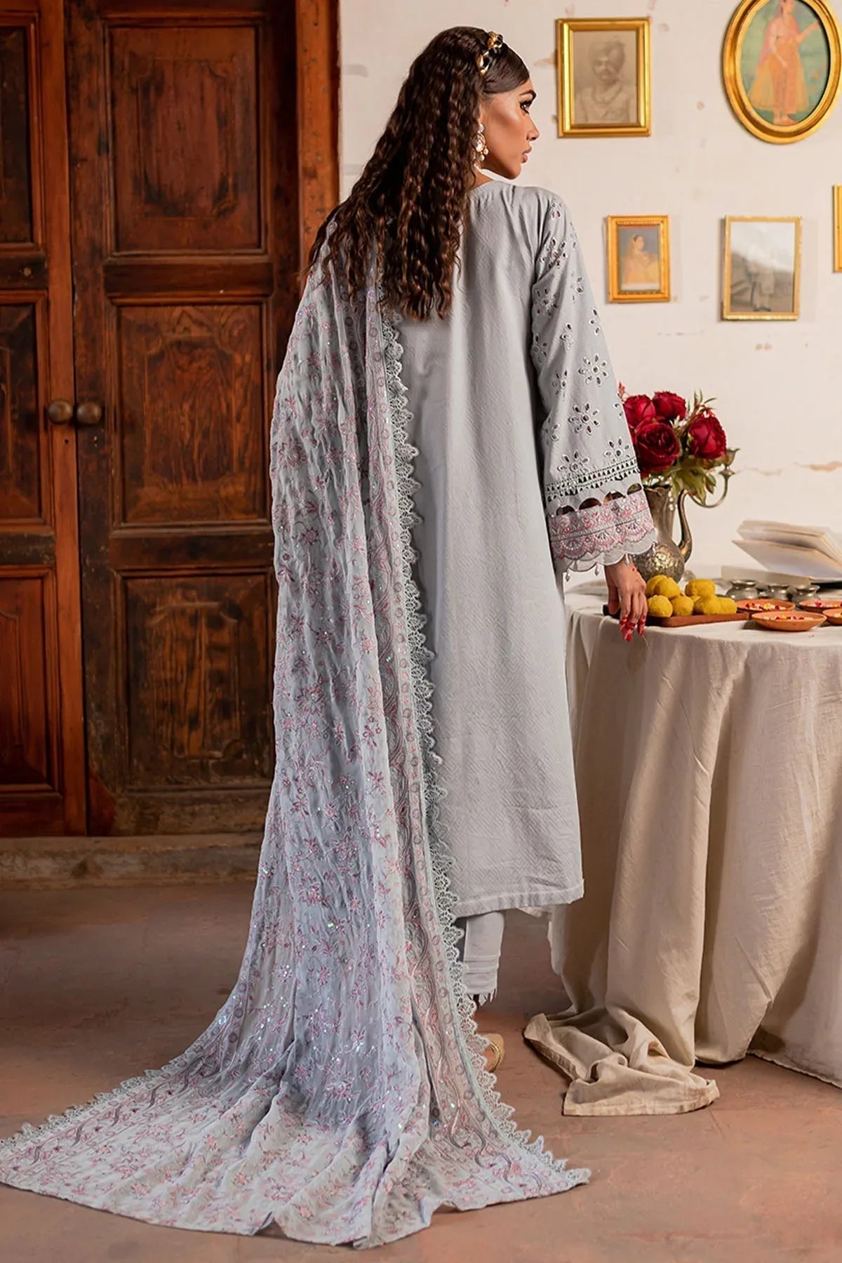 Nureh | Lawn Jacquard | NS-79 - Aqsa Fabrics