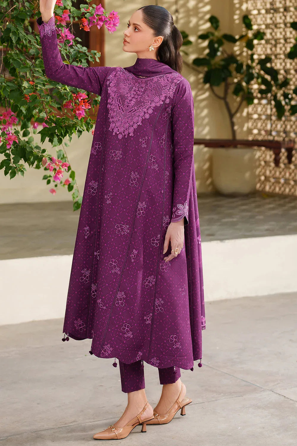 Farasha | Meline Premium Viscose 25 | Wild Plum - Aqsa Fabrics