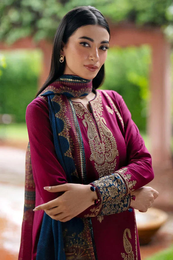 Jazmin | Winter Edition 24 | KHADDAR UW-0069 - Aqsa Fabrics