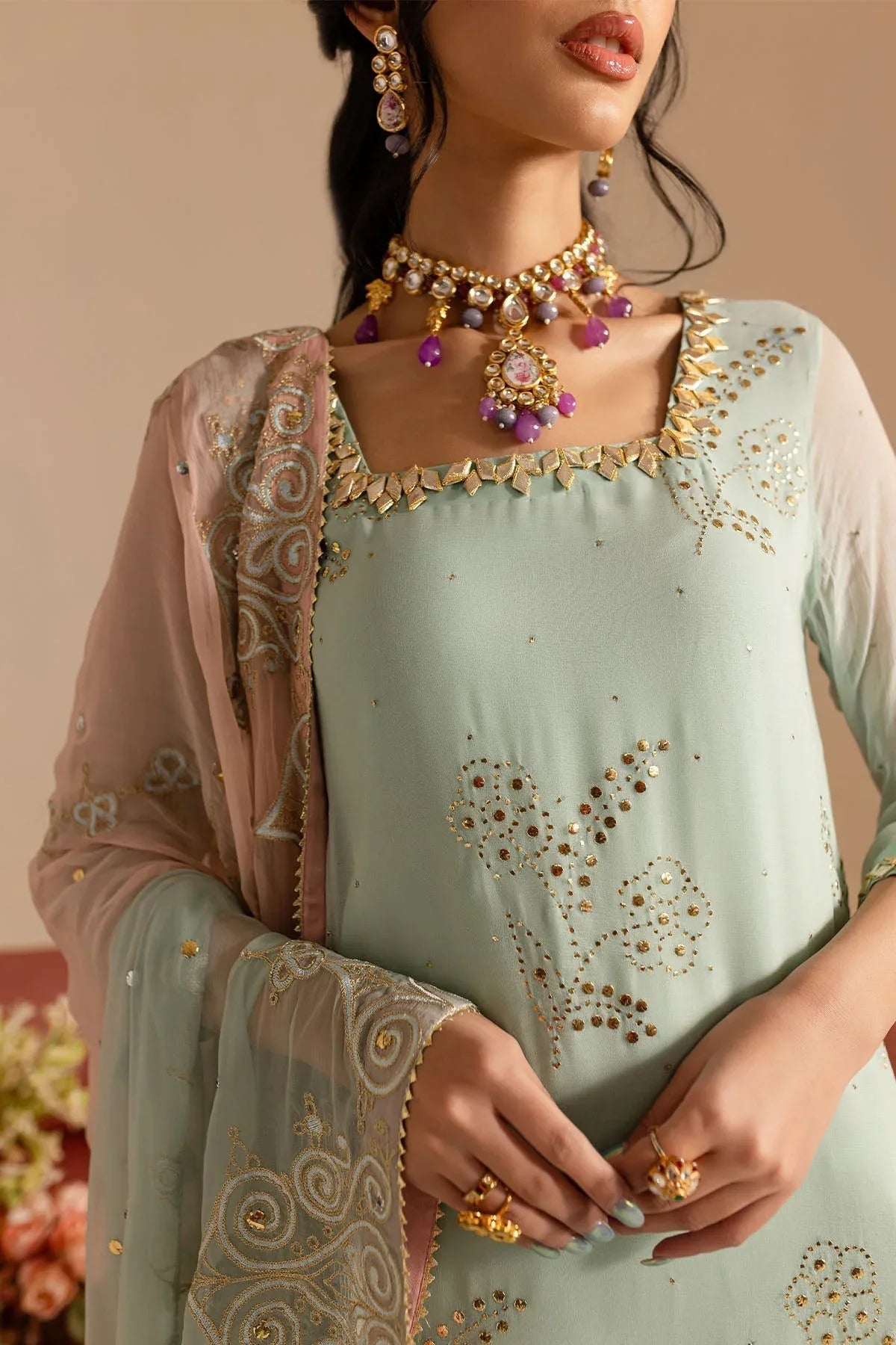 Nureh | Mukeshkari Formals | MK-11 - Aqsa Fabrics