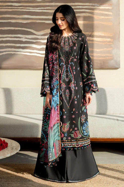 Jazmin | Shahkaar Luxury Lawn 25 | SL25-D10 - Aqsa Fabrics