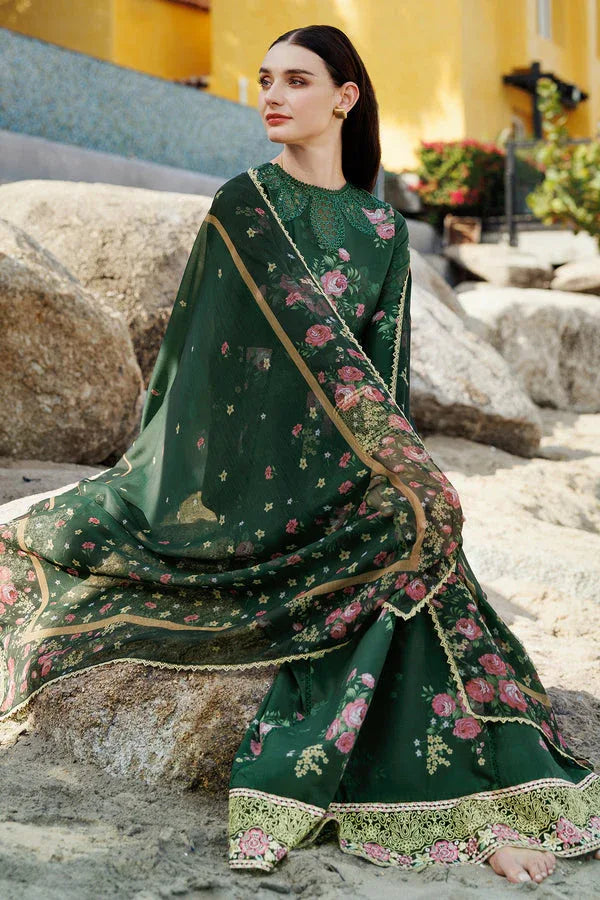 Farasha | Printed Essentials | Mystic Pine - Aqsa Fabrics