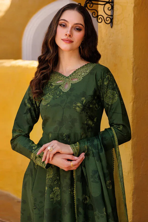 Farasha | Printed Essentials | Sage Charm - Aqsa Fabrics