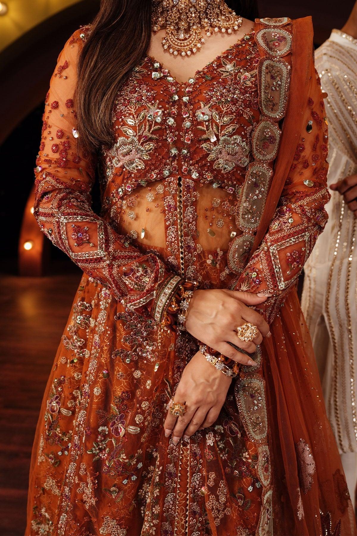 Nureh | Jhoomro 25' | NL-80 Zardozi - Aqsa Fabrics