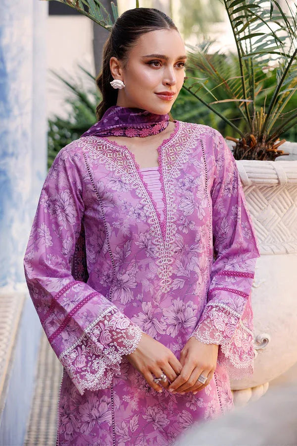 Farasha | Printed Essentials | Lavender Rush - Aqsa Fabrics