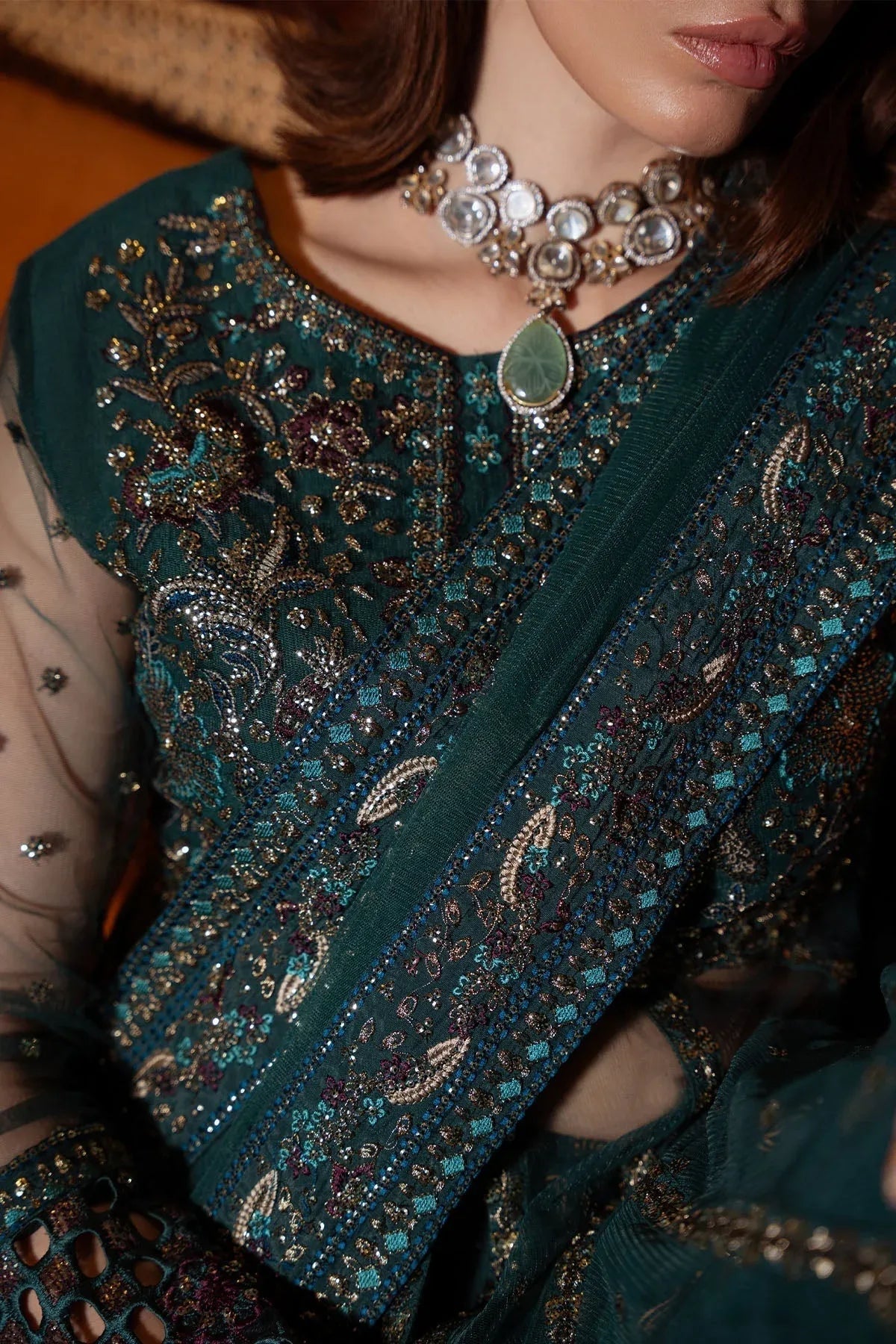 Nureh | Elaya Formals | NEL-84 - Aqsa Fabrics