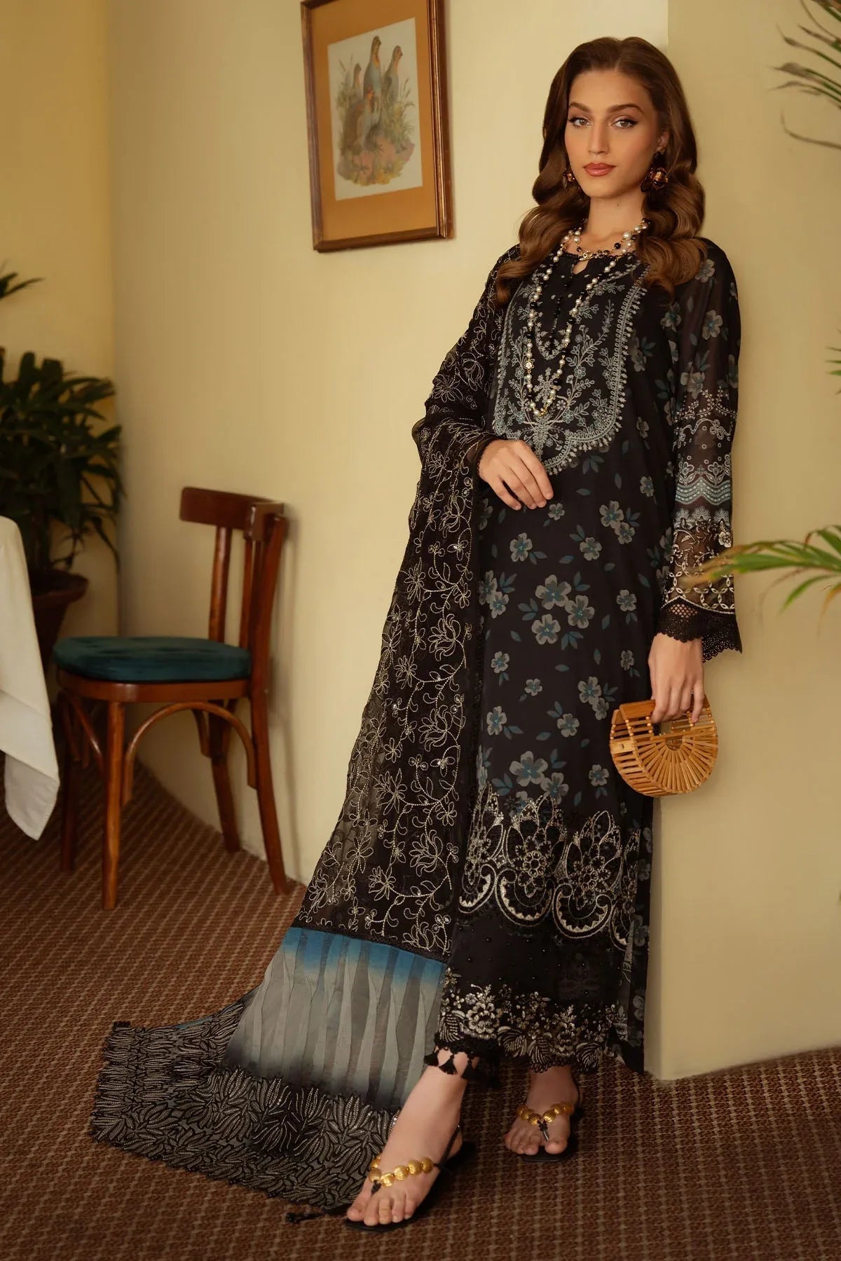 Nureh | Maya Swiss Lawn | NS-151 - Aqsa Fabrics