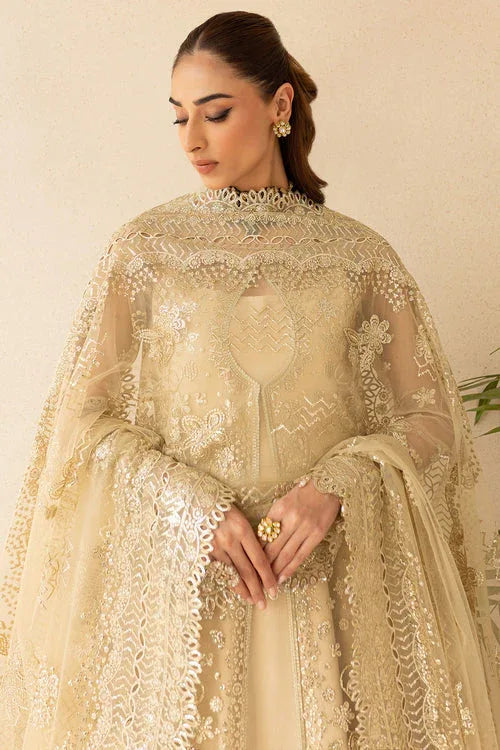 Farasha | Lu Zella Premium Formals 25 | Golden Aura - Aqsa Fabrics