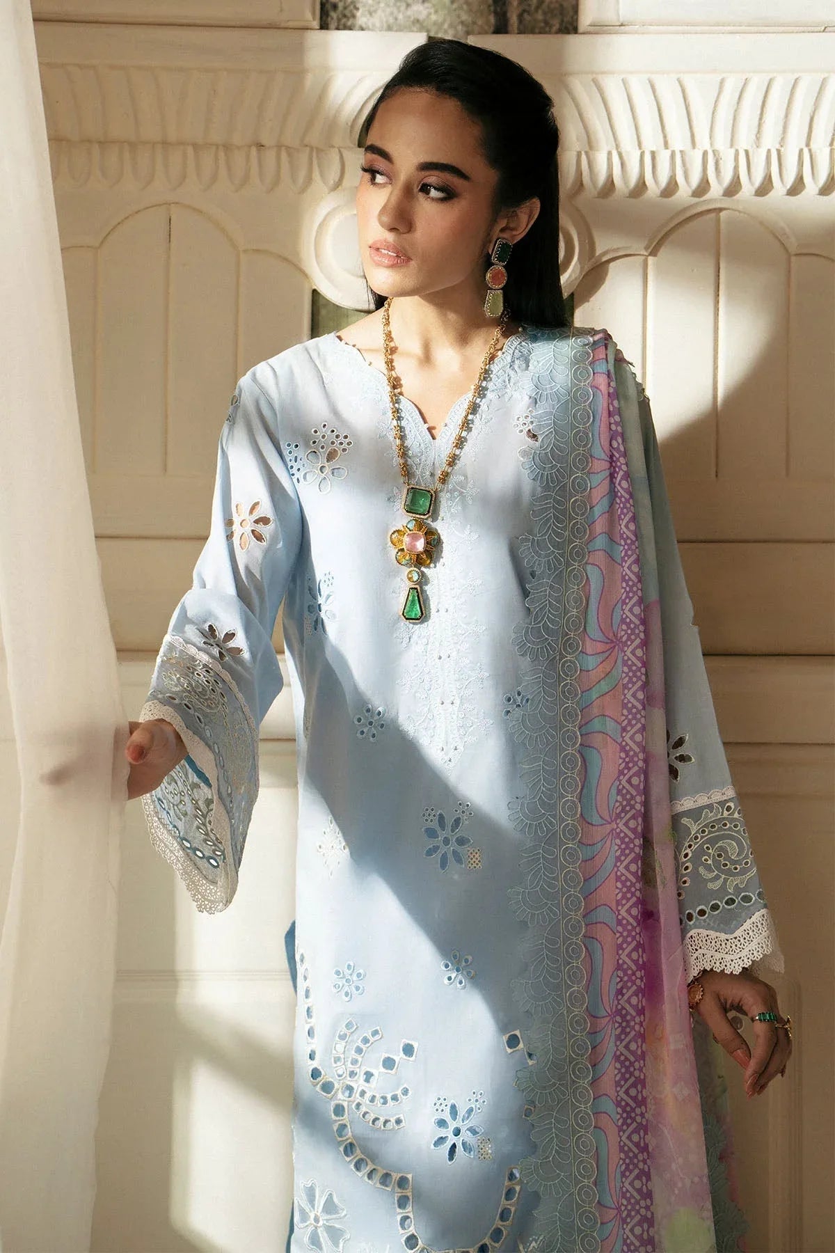 Nureh | Maya Lawn | NS-145 - Aqsa Fabrics