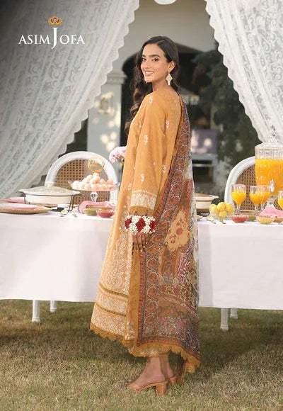 Asim Jofa | Summer Rhapsody | AJUBU-04 Embroidered Jacquard - Aqsa Fabrics