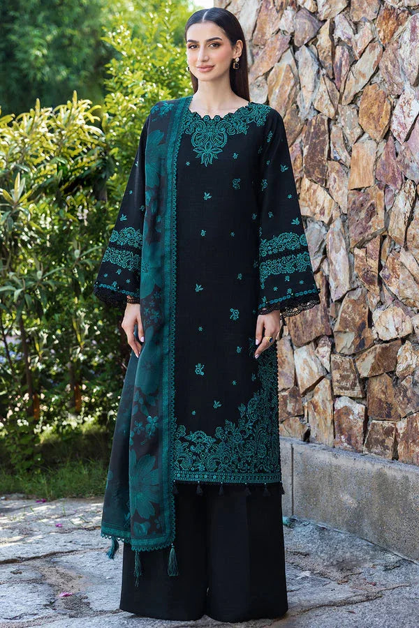 Farasha | Eminence Khaddar 25 | Sepia - Aqsa Fabrics