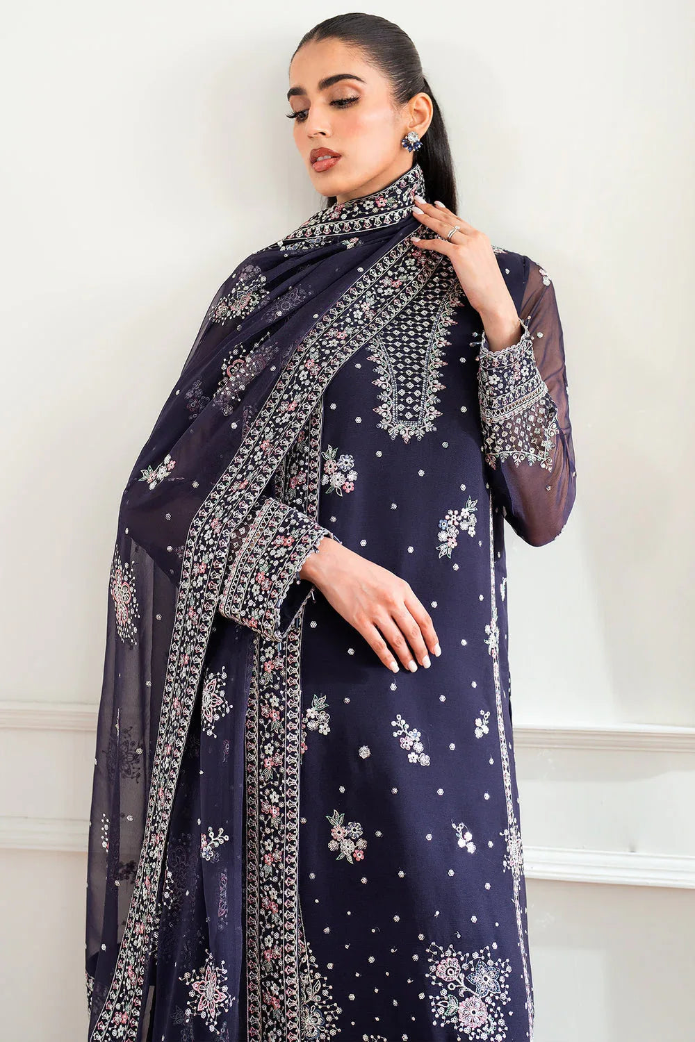 Farasha | Essence Formals 25 | Serene Wave - Aqsa Fabrics