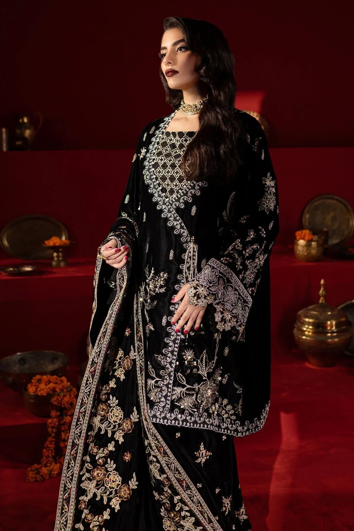 Nureh | Maya Velvet | NW-92 - Aqsa Fabrics