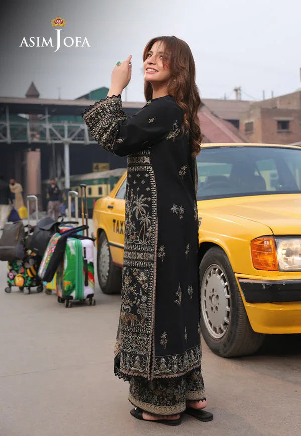 Asim Jofa | Summer Rhapsody | AJUBU-01 Embroidered Jacquard - Aqsa Fabrics