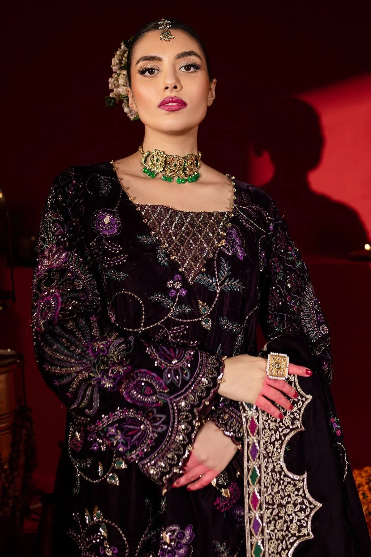 Nureh | Maya Velvet | NW-91 - Aqsa Fabrics
