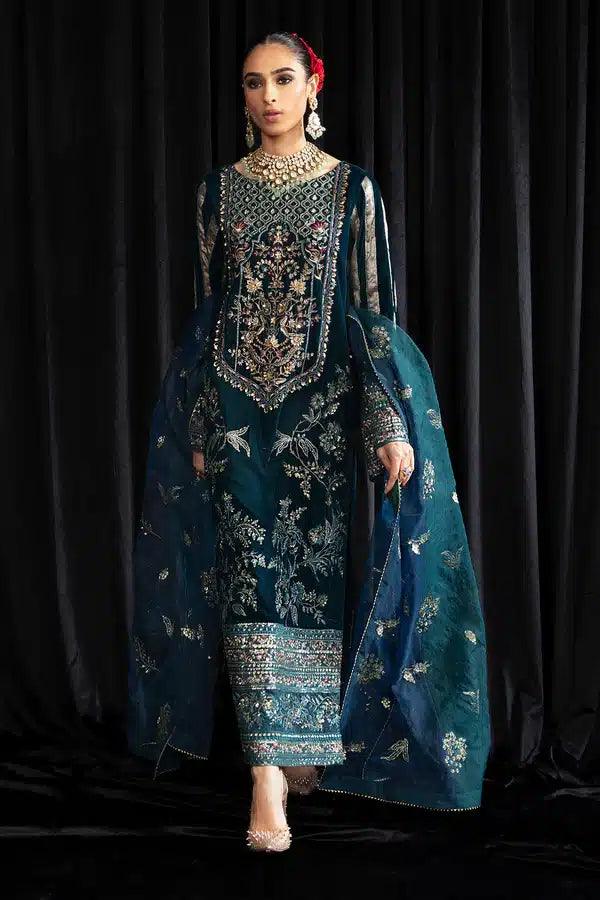 Nureh | Maya Velvet 23 | Lehar - Aqsa Fabrics