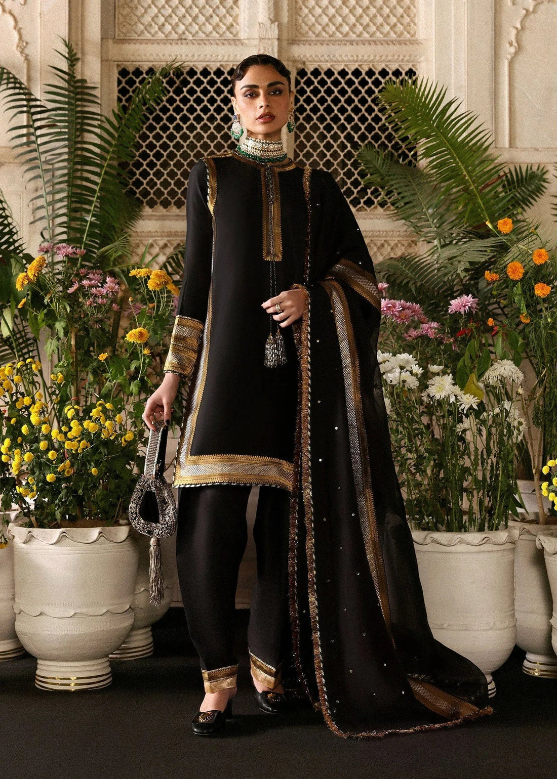 Hussain Rehar | Luxury Pret AW 25 | Noctira - Aqsa Fabrics